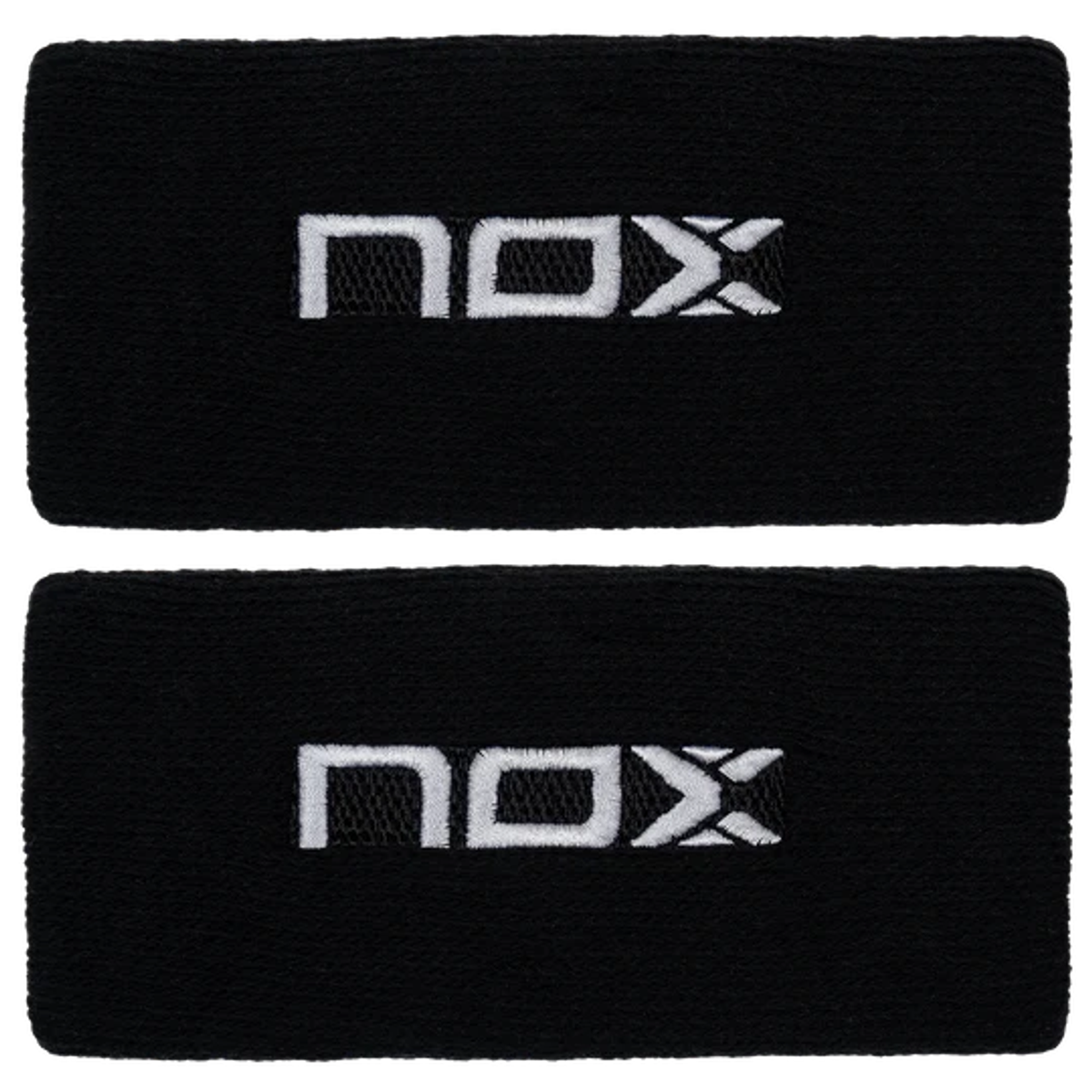 NOX long sport wristbands black/white