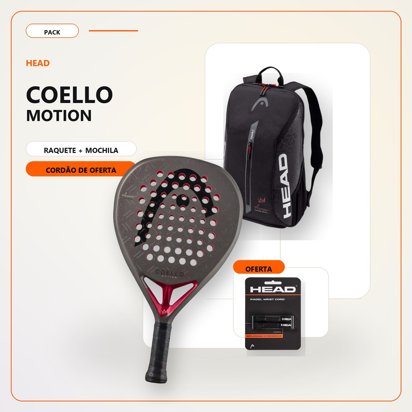 Pack Head Coello Motion + Mochila