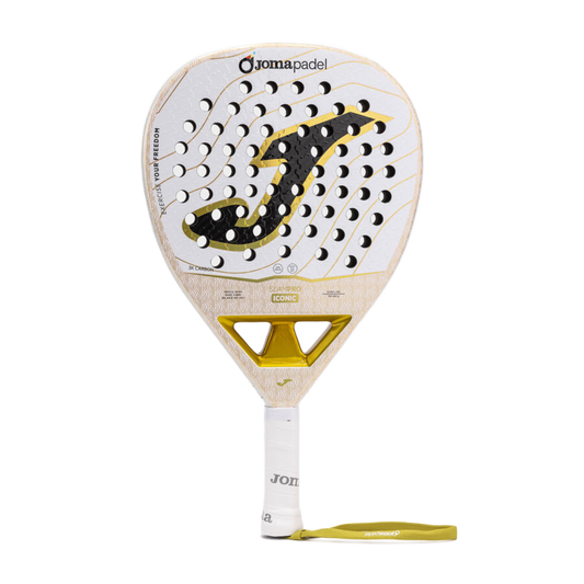 Raquete Joma Slam Pro Iconic branco dourado