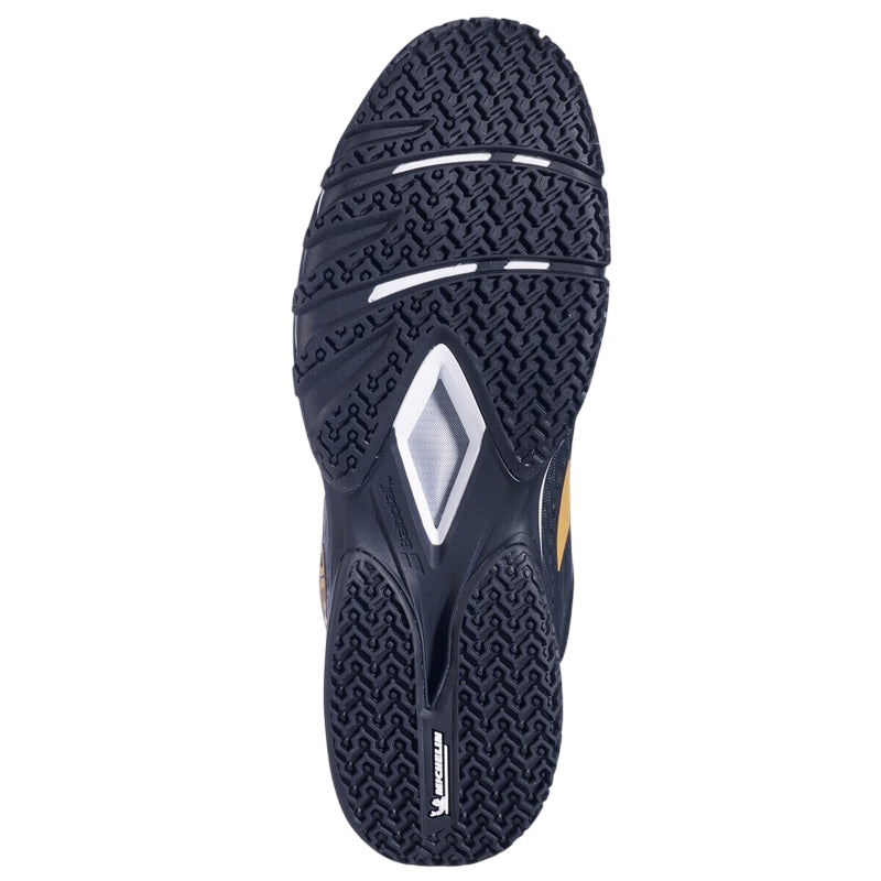 Sapatilha Babolat Jet Premura 3 Preta e Dourada