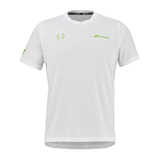Tshirt Babolat Juan Lebron Branca