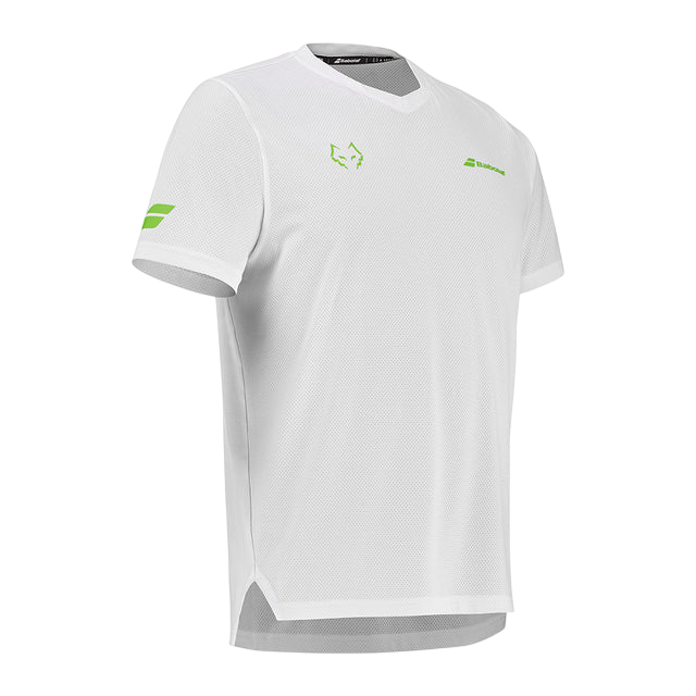 Tshirt Babolat Juan Lebron Branca